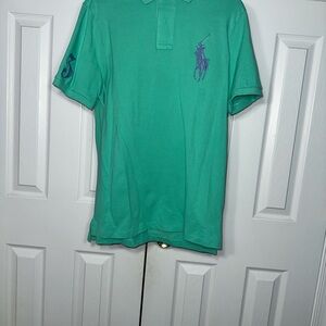 Ralph Lauren Men's Teal Polo Shirt